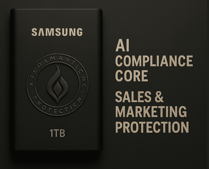 Samsung 1TB drive with AI compliance text.